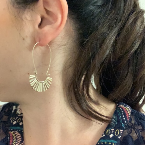 Dynamite Gold Tone Earrings - Picture 3 of 3